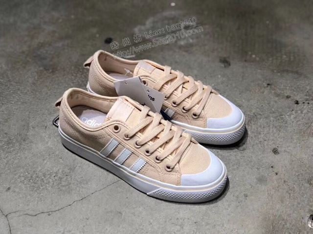 Adidas女鞋 EF1877 真標版本 阿迪達斯三葉草 半截式包膠鞋頭校園百搭休閒帆布女板鞋  hdx13334